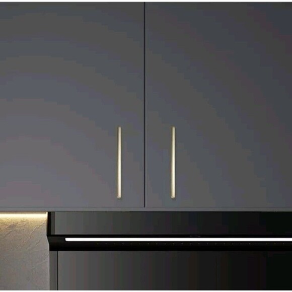 POVEFONK 10 Pack 5 inch128mm Brushed Brass Kitchen Cabinet Handles Cabinet Pulls - Picture 5 of 11